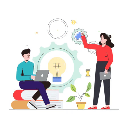 Team collaboration illustration