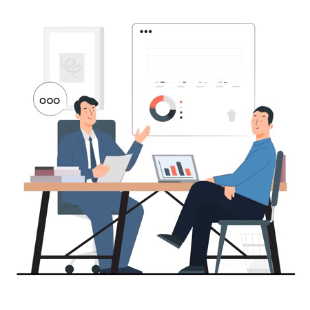 Business meeting illustration